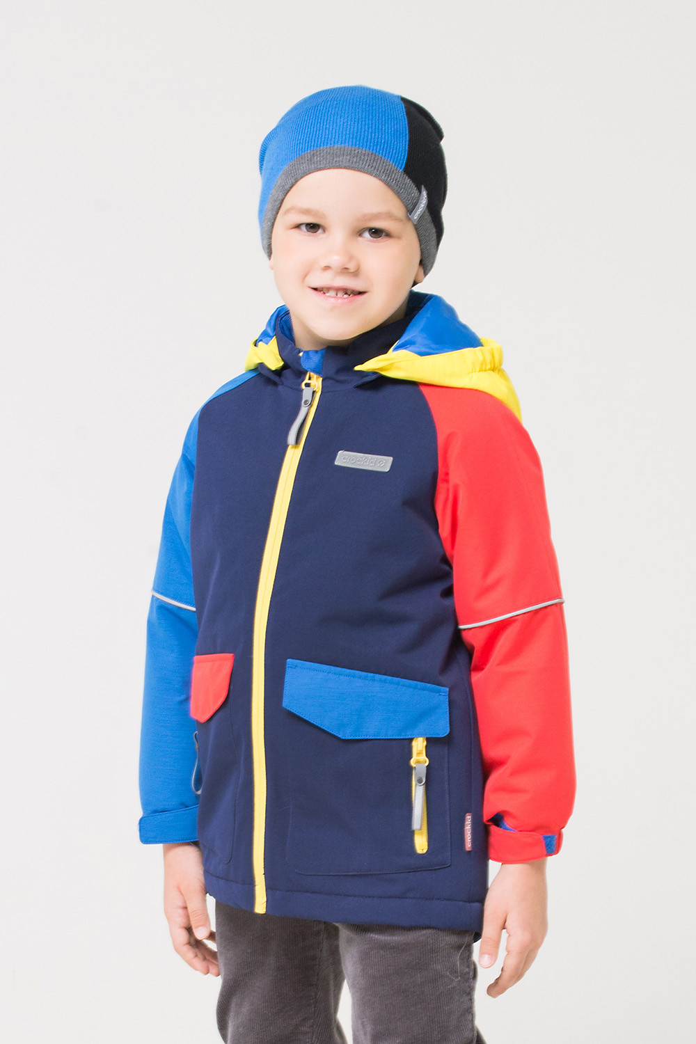 картинка Куртка удлиненная утепленная для мальчика Crockid ВК 30077/2 ГР от магазина детских товаров ALiSa
