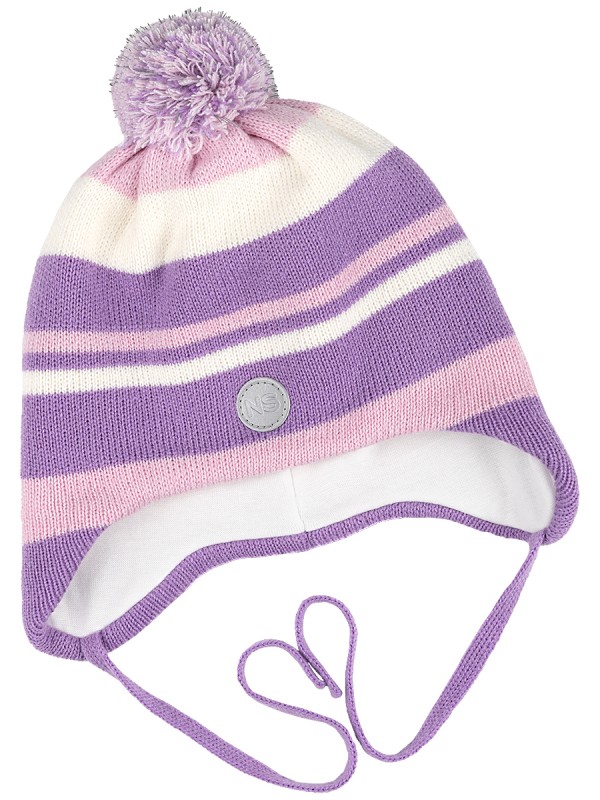картинка Шапка утепленная для девочки NIKASTYLE 11з15424 Фиалка светло-розовый от магазина детских товаров ALiSa
