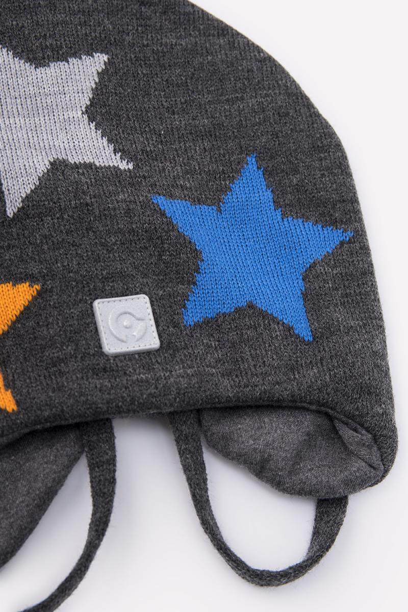 картинка Шапка для мальчика Crockid КВ 20203 темно-серый меланж от магазина детских товаров ALiSa