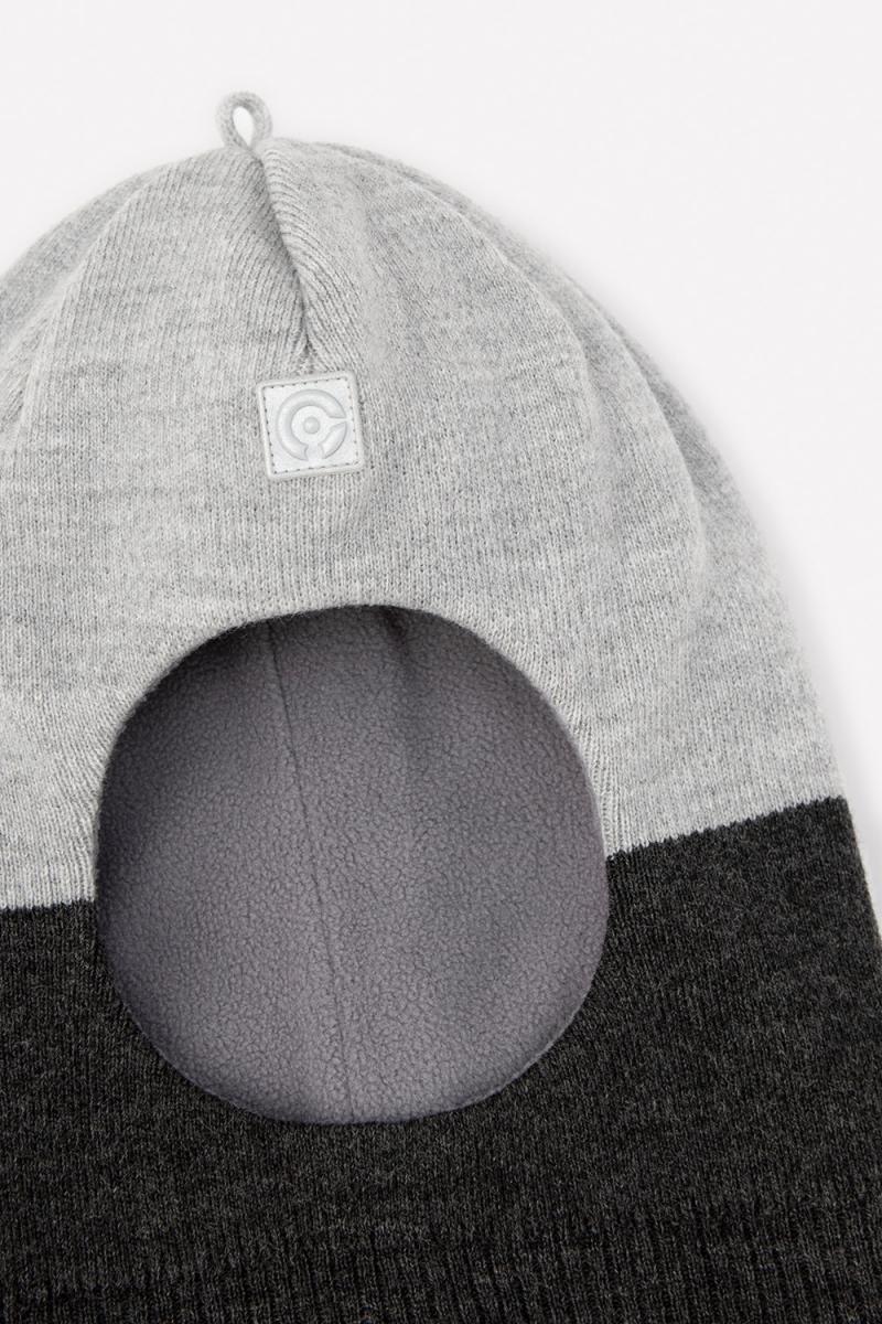 картинка Шапка-шлем для мальчика Crockid КВ 20148/21ш серый, светло-серый меланж от магазина детских товаров ALiSa