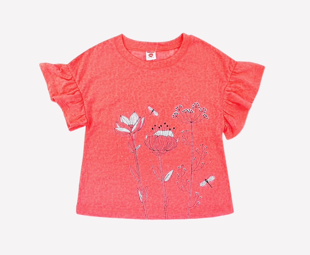 картинка Блузка для девочки Crockid К 301033 красный от магазина детских товаров ALiSa