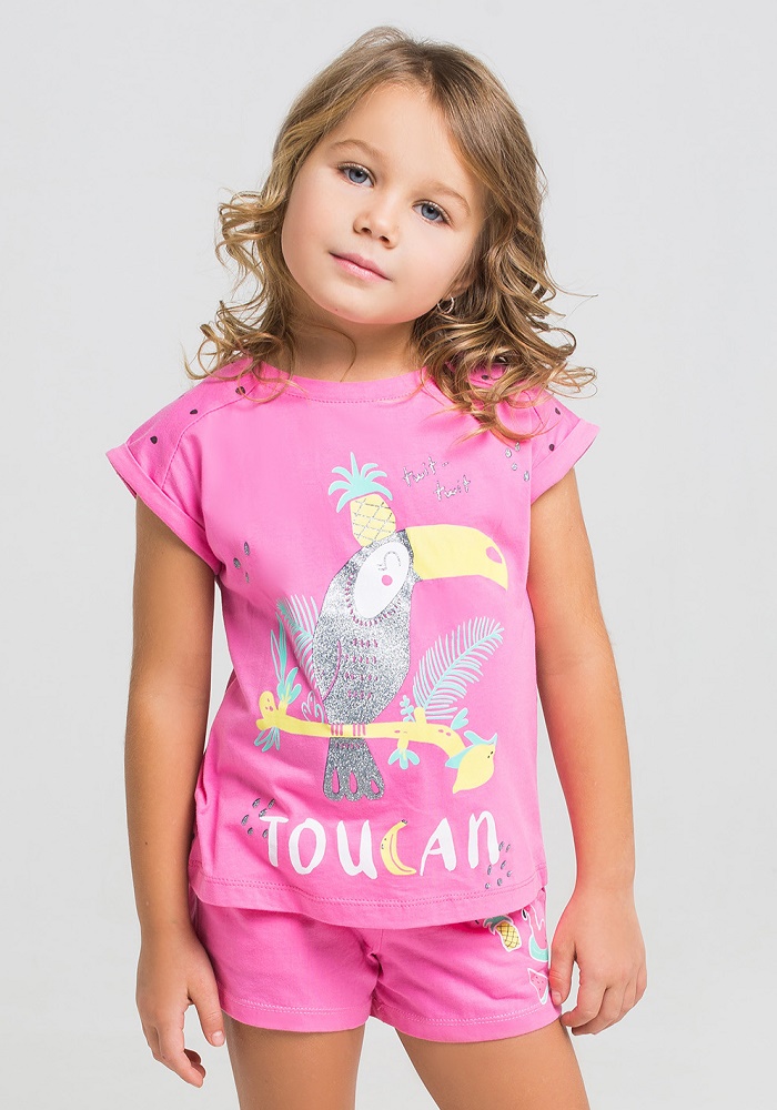 картинка Футболка для девочки Crockid К 300573 арбуз на розовом облаке к1234 от магазина детских товаров ALiSa