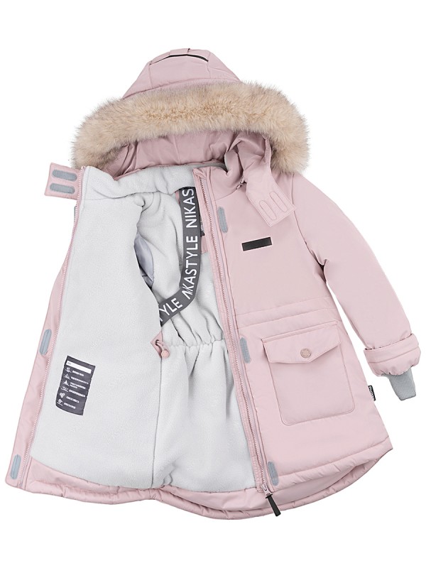 картинка Куртка зимняя для девочки NIKASTYLE 4з3624 Пудра от магазина детских товаров ALiSa