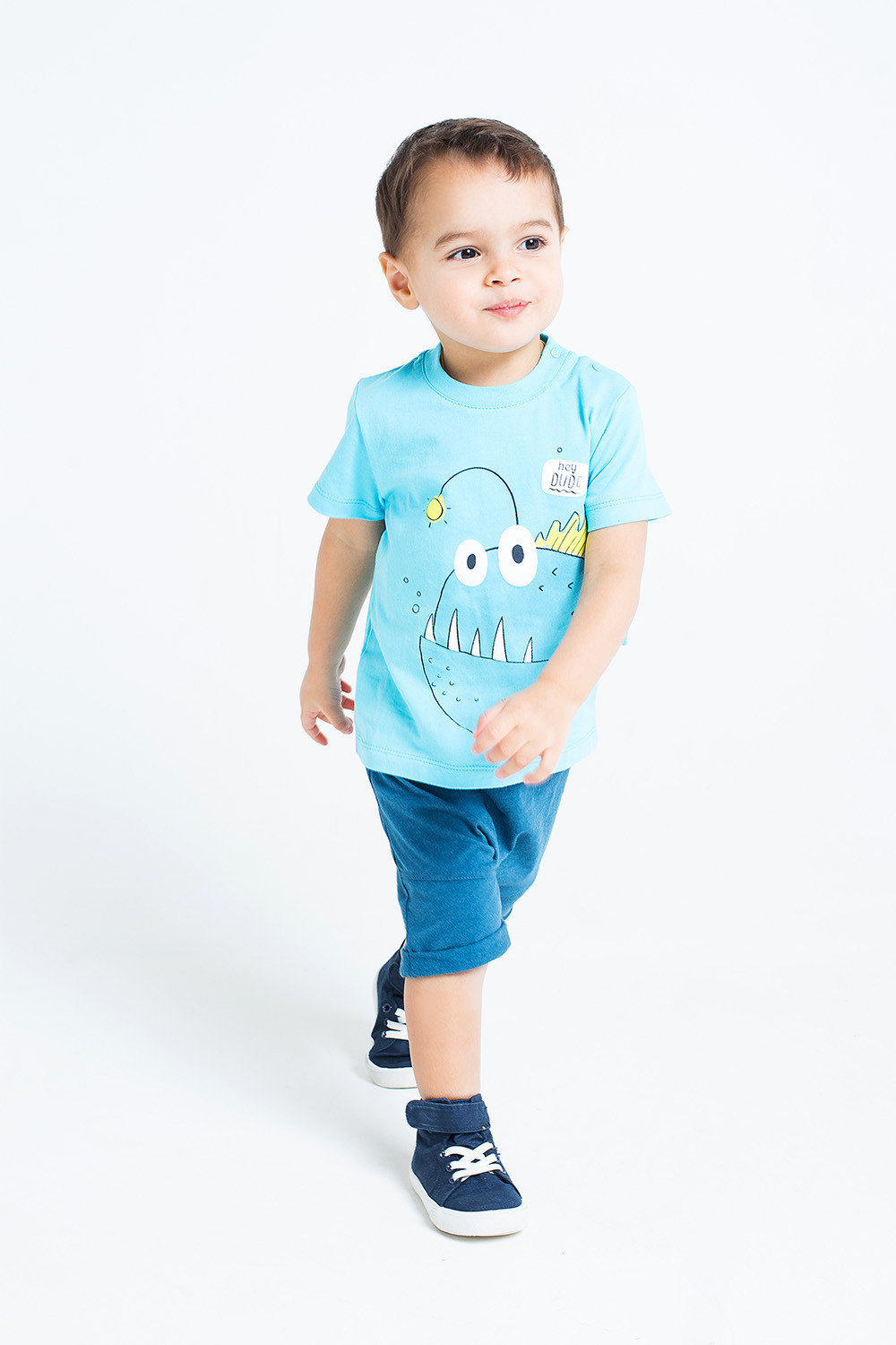 картинка Футболка для мальчика Crockid КР 300651 бирюзово-голубой к210 от магазина детских товаров ALiSa