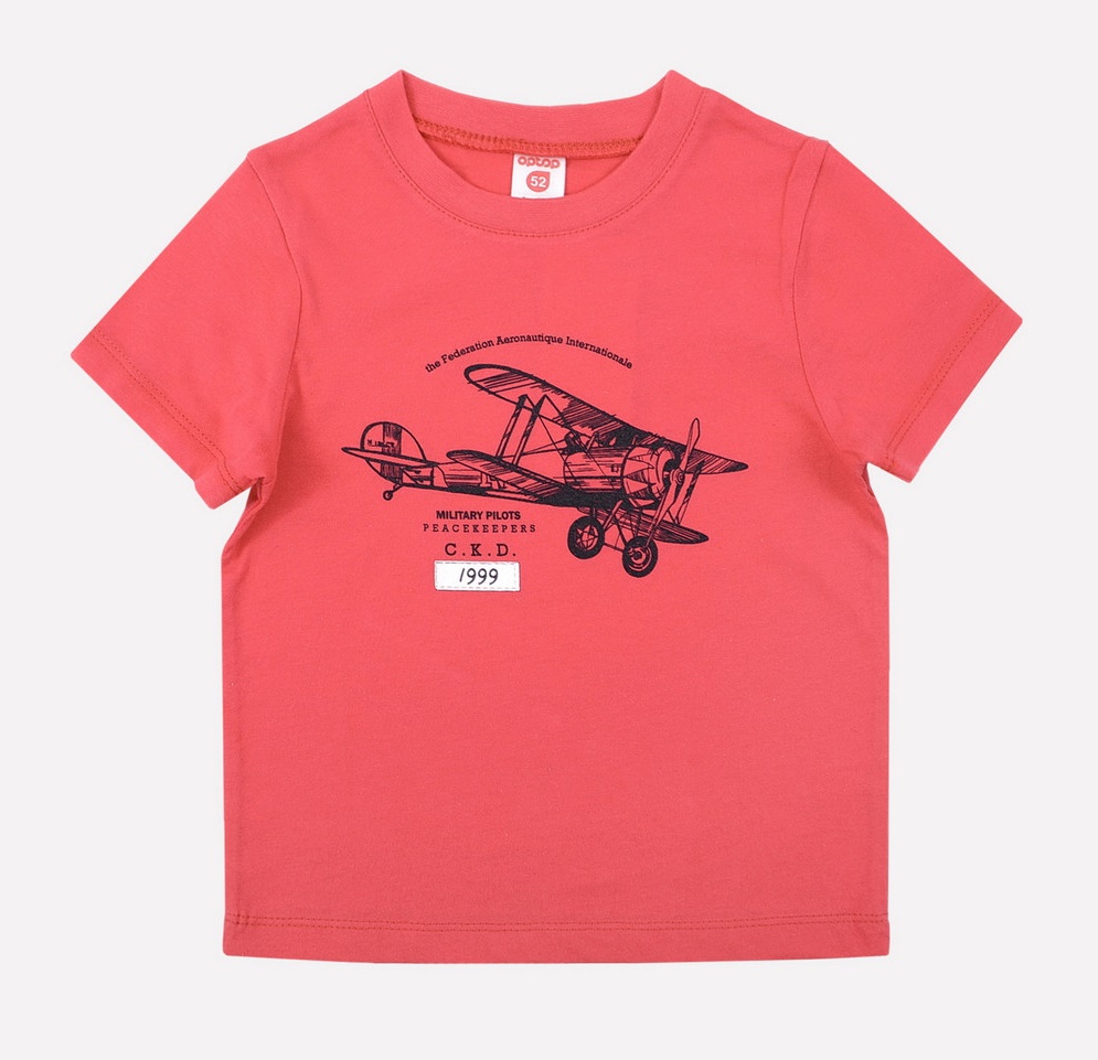 картинка Футболка для мальчика Crockid К 300668 брусника 2 от магазина детских товаров ALiSa