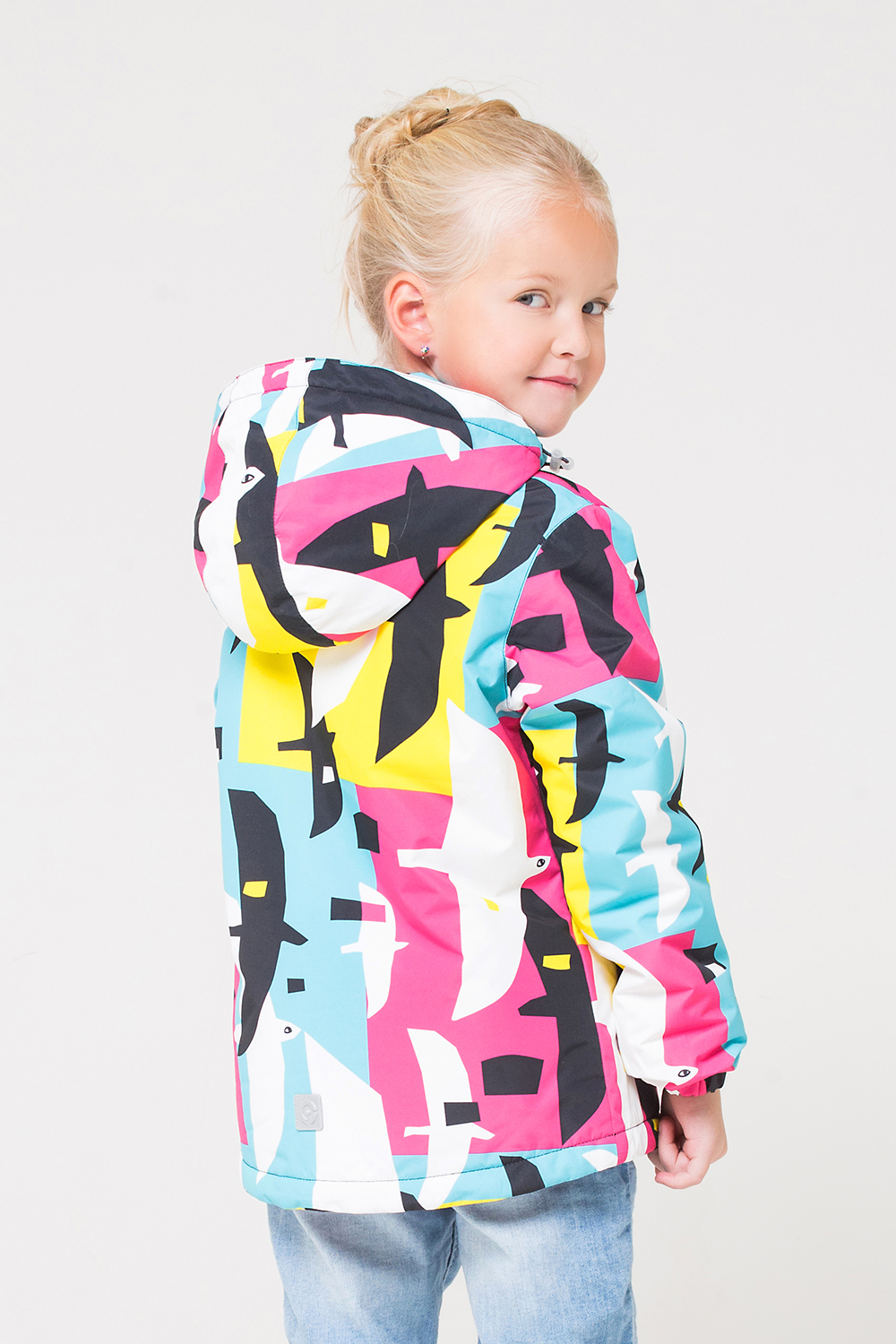 картинка Куртка ветровочная для девочки Crockid ВК 32087/н/1 ГР от магазина детских товаров ALiSa