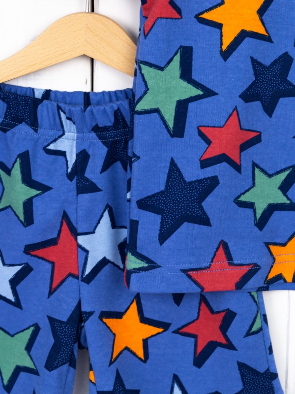 картинка Пижама для мальчика Baby Boom КС17/2-И Звёзды на синем от магазина детских товаров ALiSa