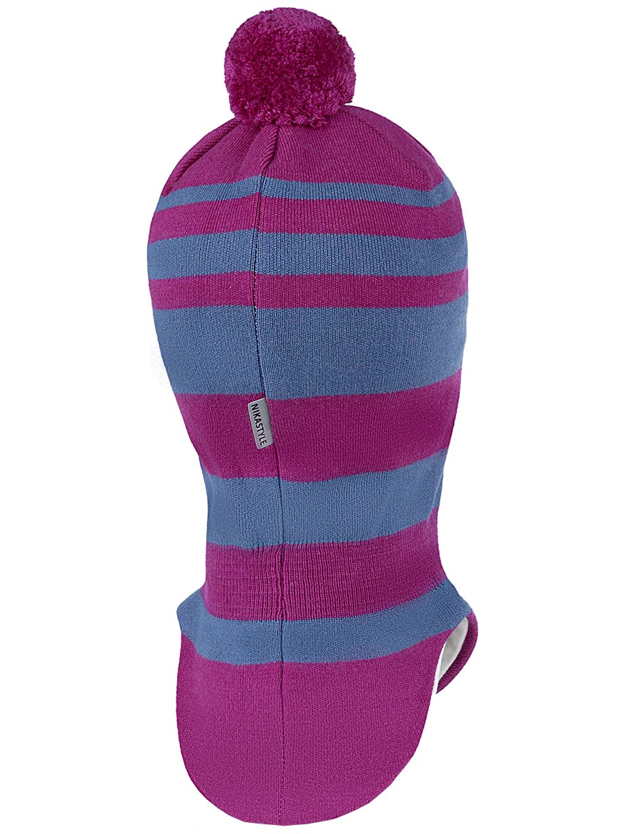 картинка Шлем демисезонный для девочки NIKASTYLE 10м10024 фуксия деним от магазина детских товаров ALiSa