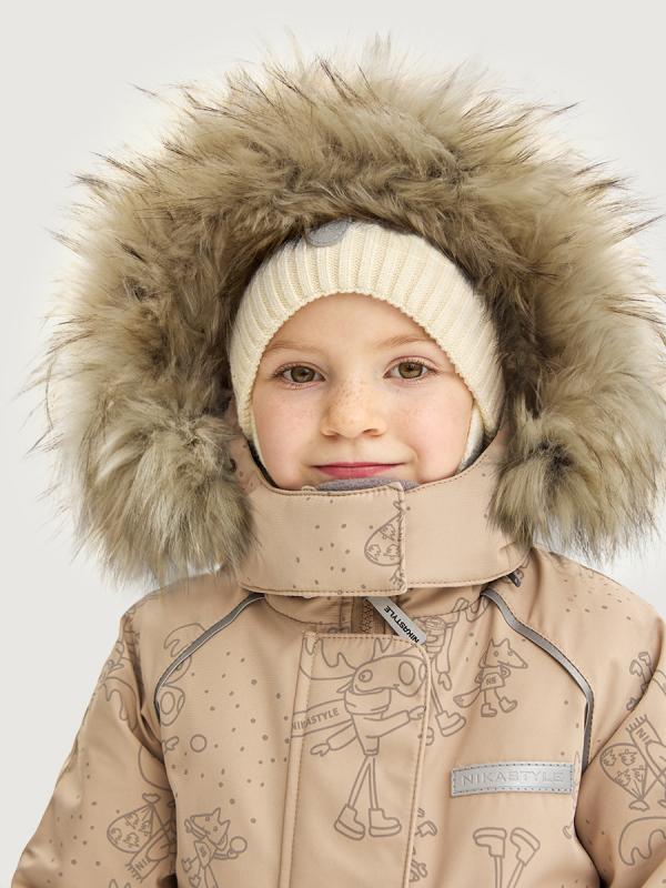 картинка Комбинезон для девочки NIKASTYLE 8з0625 Латте Серый от магазина детских товаров ALiSa