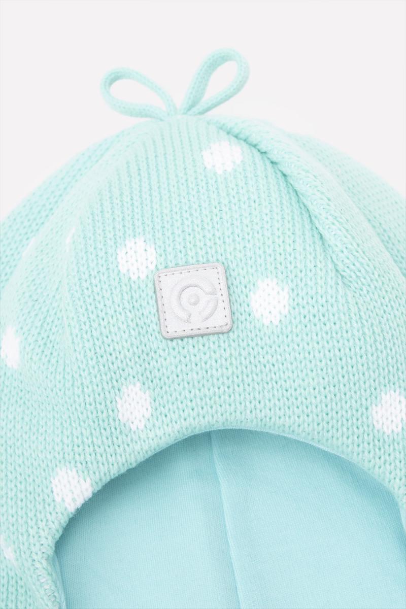 картинка Шапка-шлем для девочки Crockid КВ 20183 светлая бирюза от магазина детских товаров ALiSa