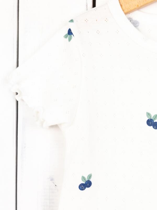 картинка Пижама для девочки Baby Boom КС21/4-Р Ажурная рибана Черника от магазина детских товаров ALiSa