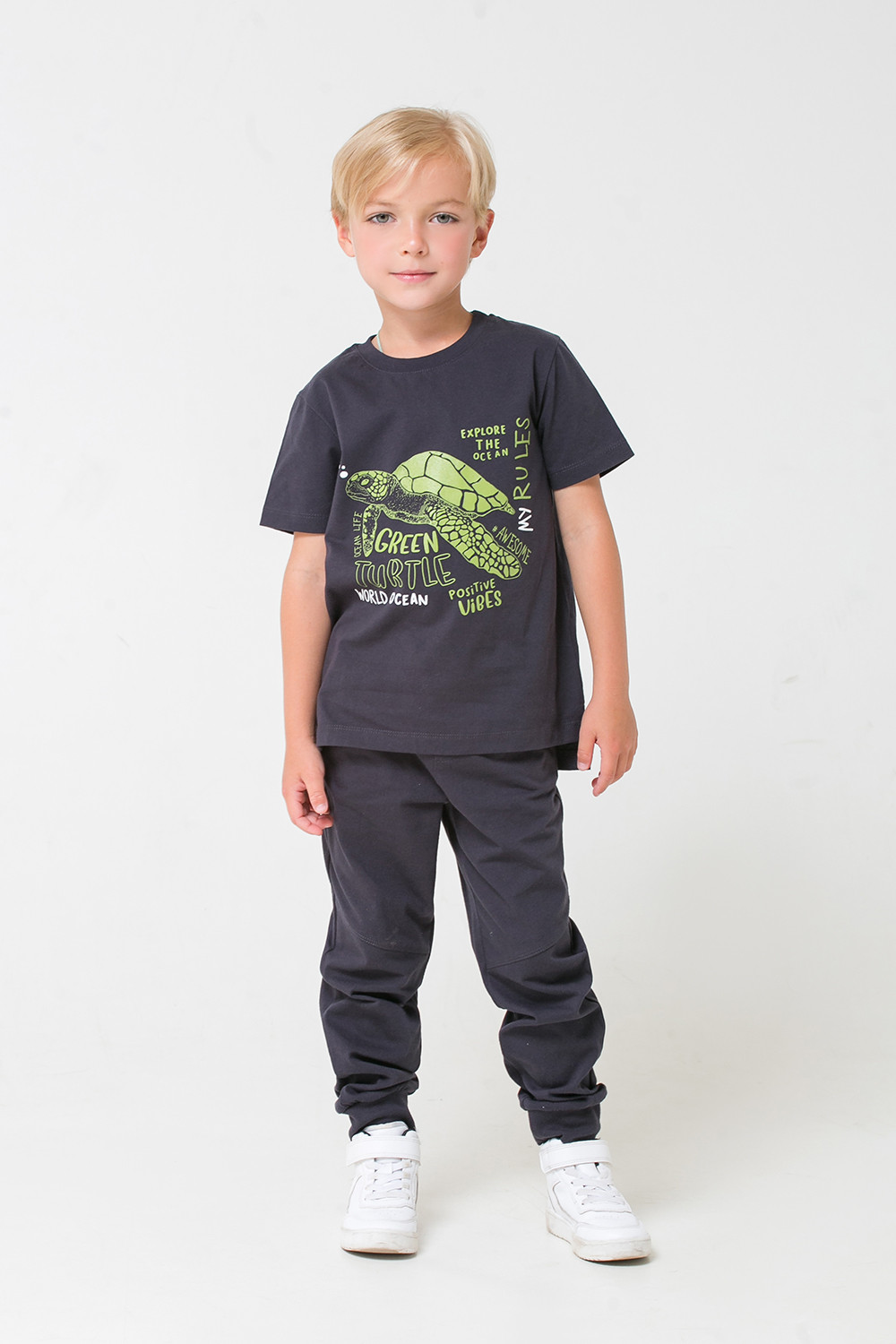 картинка Брюки для мальчика Crockid КР 4960 угольный серый к276 от магазина детских товаров ALiSa