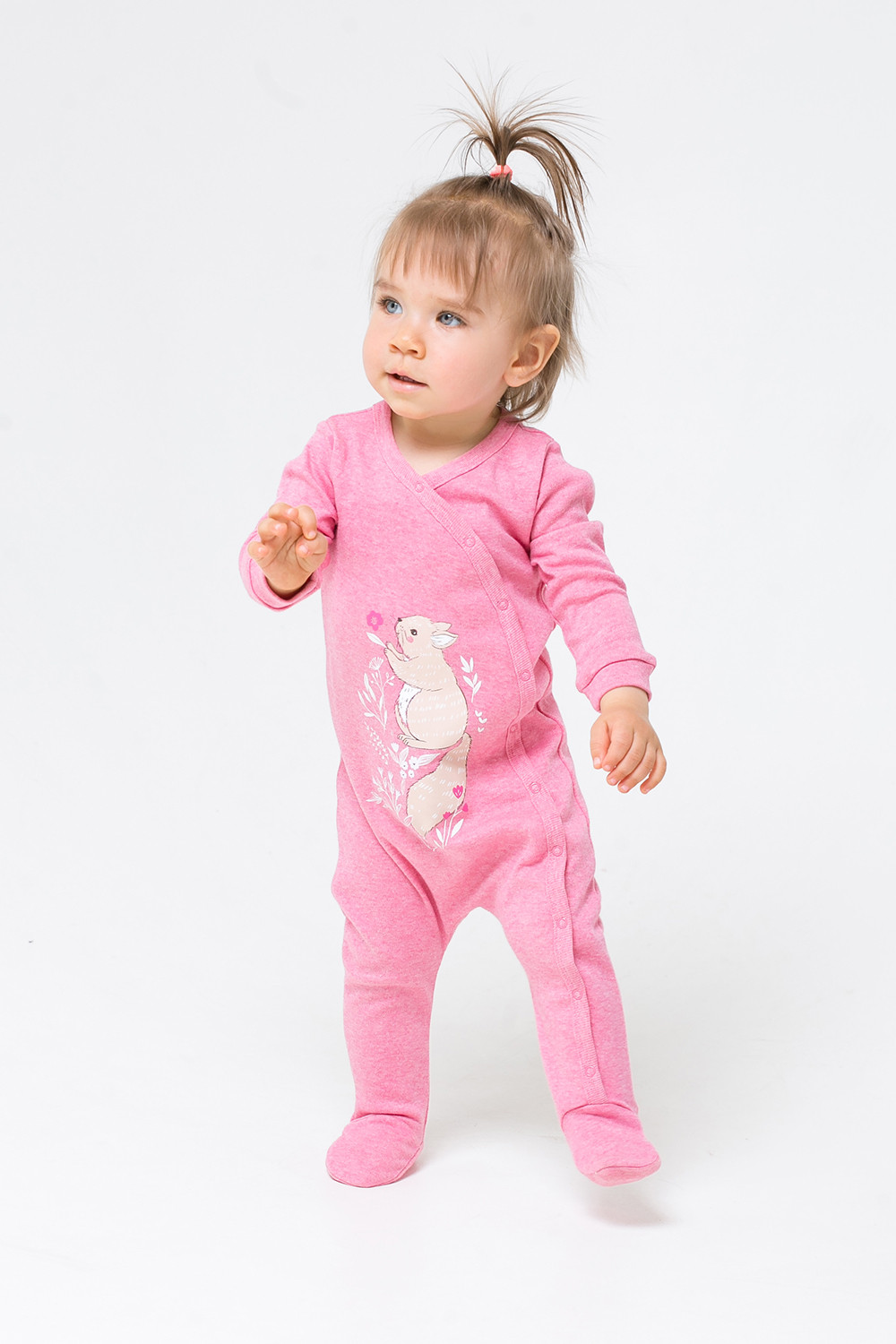 картинка Комбинезон для девочки Crockid К 6297 розовый (лесная мечта) от магазина детских товаров ALiSa