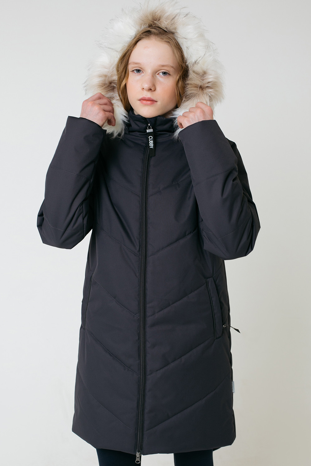 картинка Пальто зимнее для девочки Crockid ВКБ 38069/2 ГР от магазина детских товаров ALiSa