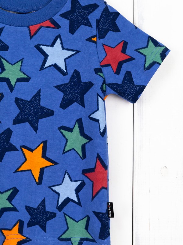 картинка Пижама для мальчика Baby Boom КС17/2-И Звёзды на синем от магазина детских товаров ALiSa