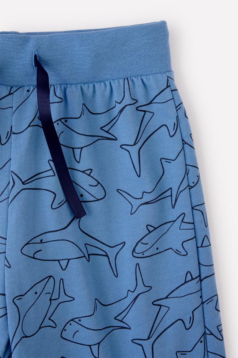 картинка Шорты для мальчика Crockid К 400375 дымчато-синий, акулы к1285 от магазина детских товаров ALiSa