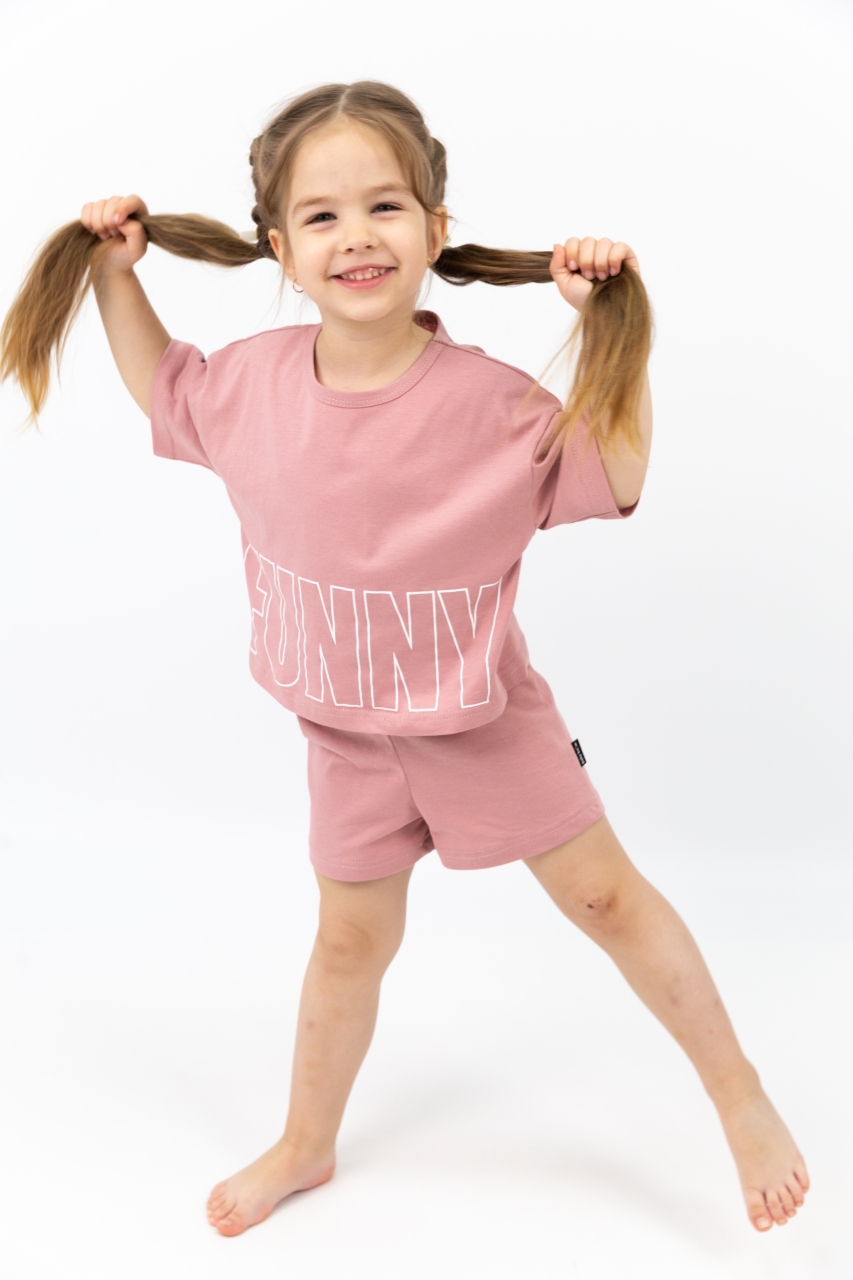 картинка Шорты для девочки Baby Boom П99/3-К Пудра от магазина детских товаров ALiSa