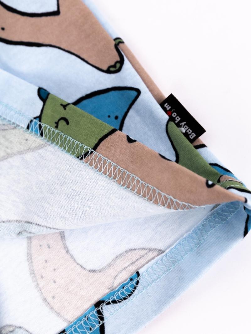 картинка Футболка для мальчика Baby Boom Ф88/18-К Дино на голубом я736 от магазина детских товаров ALiSa