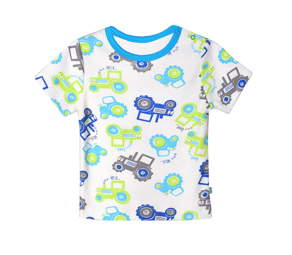 картинка Футболка для мальчика Crockid К 3513 тракторы от магазина детских товаров ALiSa