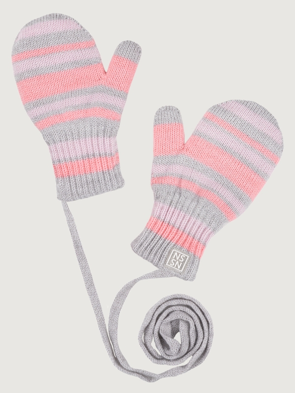 картинка Варежки детские NIKASTYLE 14з17025 Серый розовый от магазина детских товаров ALiSa