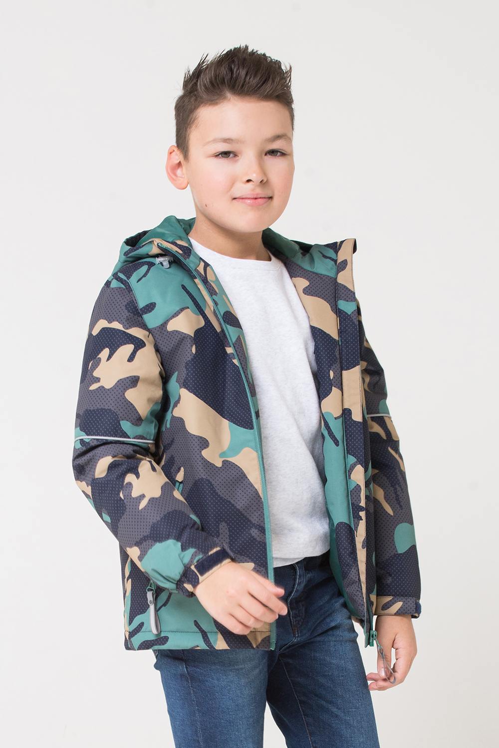 картинка Куртка демисезонная утепленная для мальчика Crockid ВК 30073/н/1 ГР от магазина детских товаров ALiSa
