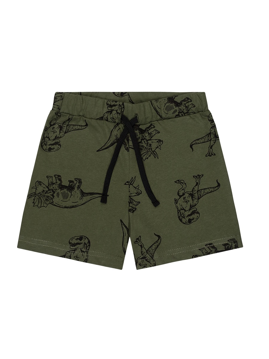 картинка Шорты для мальчика Youlala YLA 0613102604 Хаки динозавры от магазина детских товаров ALiSa