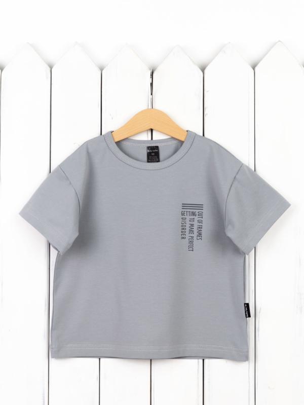 картинка Футболка для мальчика Baby Boom Ф154/3-К Серый Б119 от магазина детских товаров ALiSa