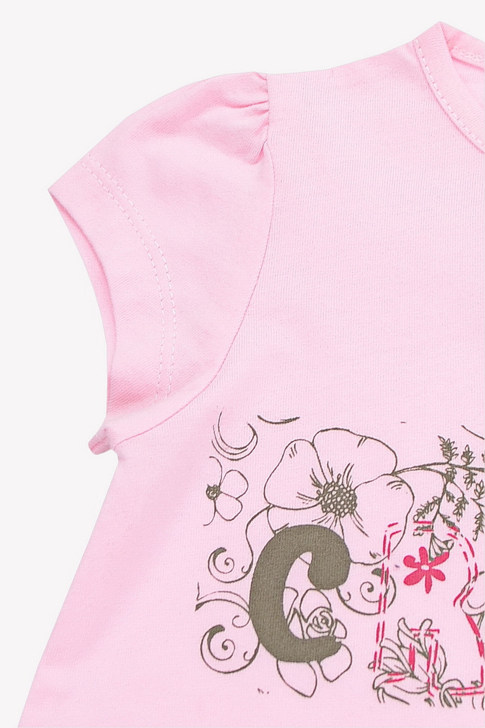 картинка Футболка для девочки Crockid К 301329 розовое облако от магазина детских товаров ALiSa