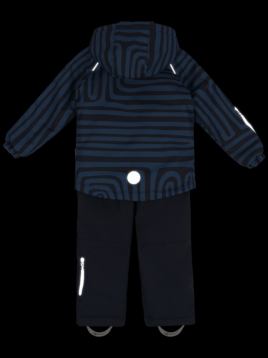 картинка Комплект утепленный для мальчика NIKASTYLE 7м1124 джинс графит от магазина детских товаров ALiSa