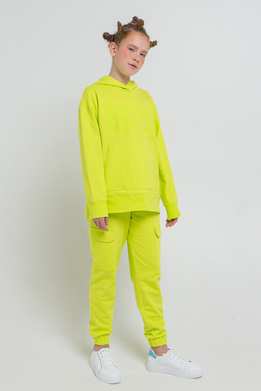 картинка Брюки для девочки КБ 400027 лайм к49 от магазина детских товаров ALiSa