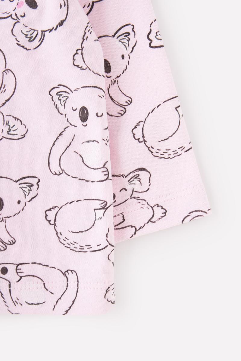картинка Кофточка для девочки Crockid К 300450 забавные коалы на нежно-розовом от магазина детских товаров ALiSa