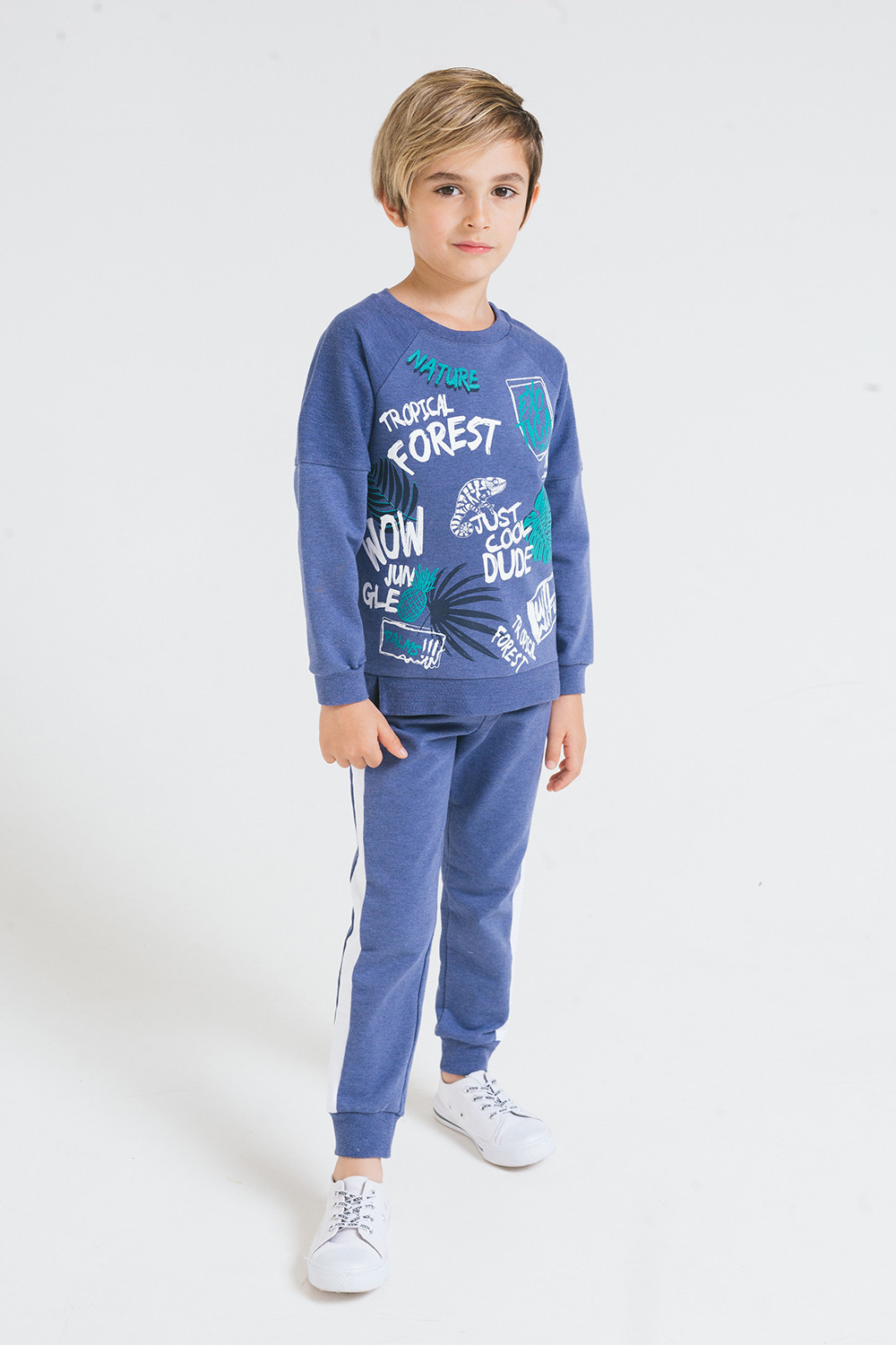 картинка Джемпер для мальчика Crockid КР 300433 синий меланж к240 от магазина детских товаров ALiSa
