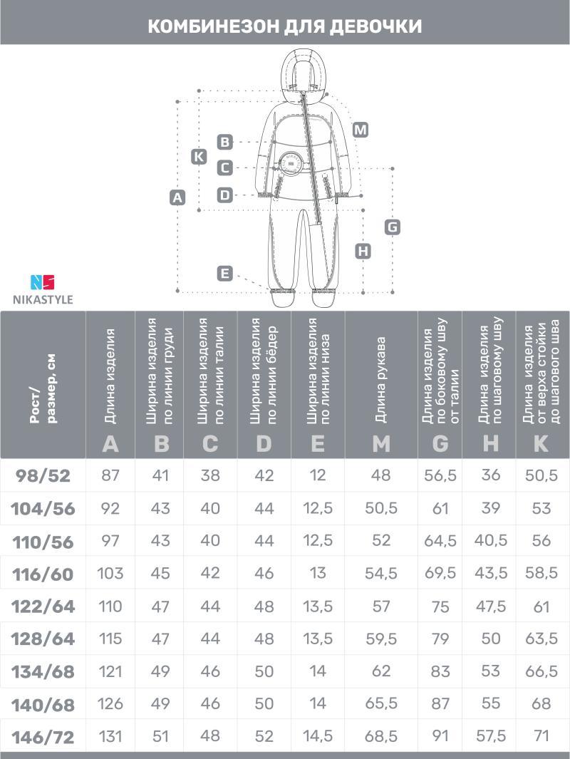 картинка Комбинезон утеплённый для девочки NIKASTYLE 8м2625 Орхидея от магазина детских товаров ALiSa