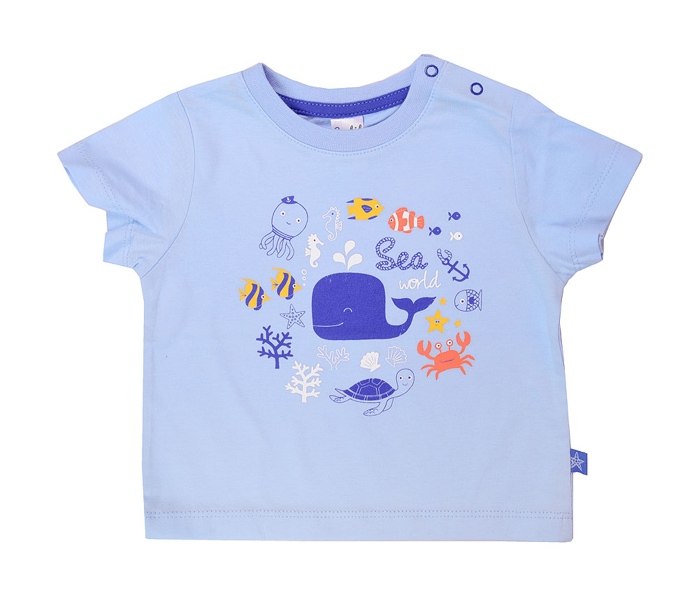 картинка Футболка для мальчика Crockid К 3506 небесно-голубой от магазина детских товаров ALiSa