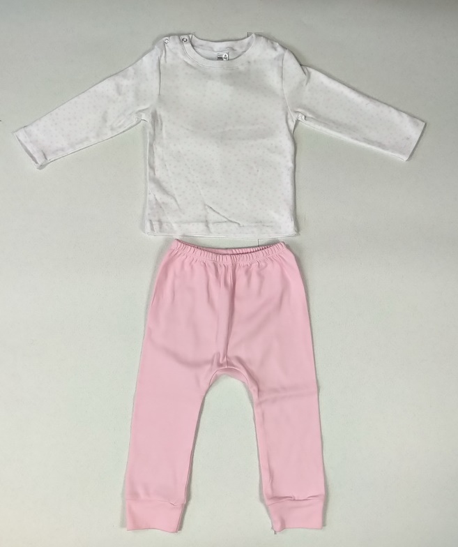 картинка Комплект для девочки Crockid К 2583 розовые звездочки на белом + розовый от магазина детских товаров ALiSa
