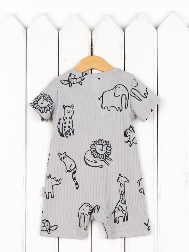 картинка Комбинезон для мальчика Baby Boom К324/7-К Сафари на сером я736 от магазина детских товаров ALiSa