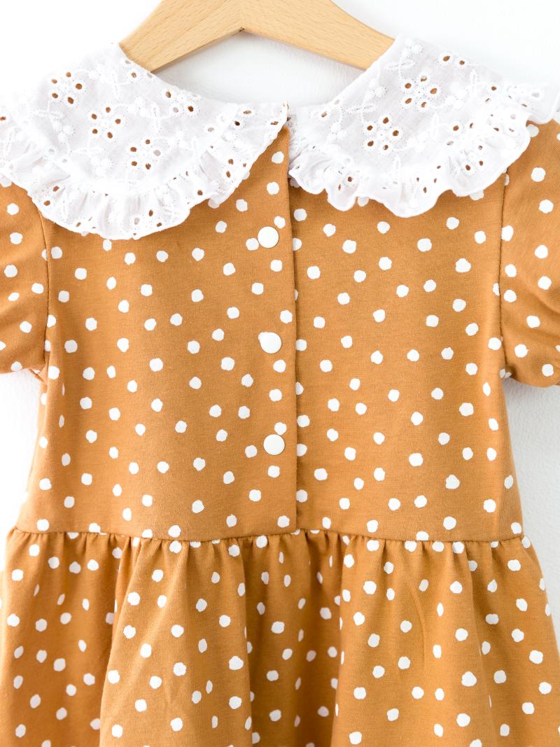 картинка Платье для девочки Baby Boom С204/2-К Snowballs на миндале от магазина детских товаров ALiSa