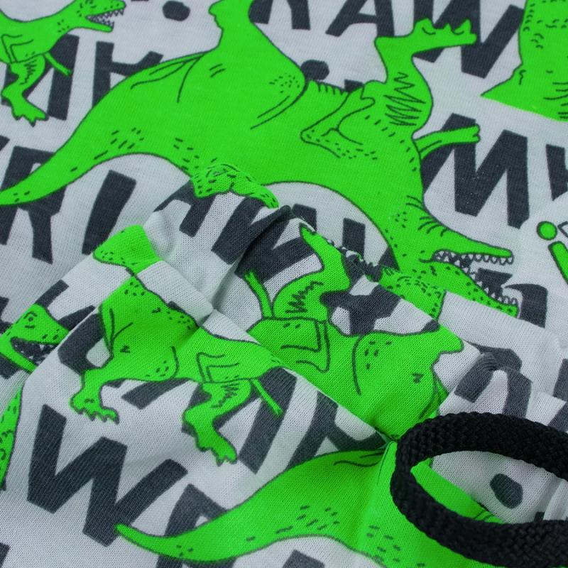 картинка Комплект для мальчика YLA 7020101501 Серый Динозавры от магазина детских товаров ALiSa