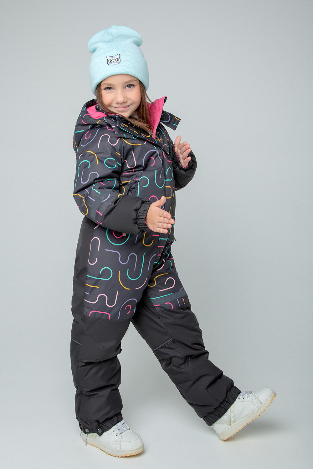 картинка Комбинезон зимний для девочки Crockid ВК 60056/н/8 ГР от магазина детских товаров ALiSa