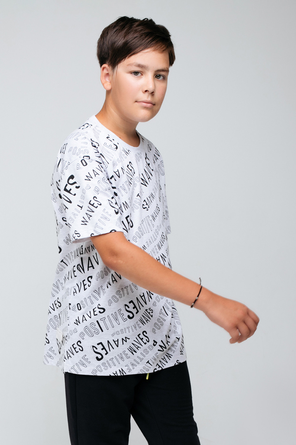 картинка Футболка для мальчика КБ 301786 светло-серый меланж к68 от магазина детских товаров ALiSa