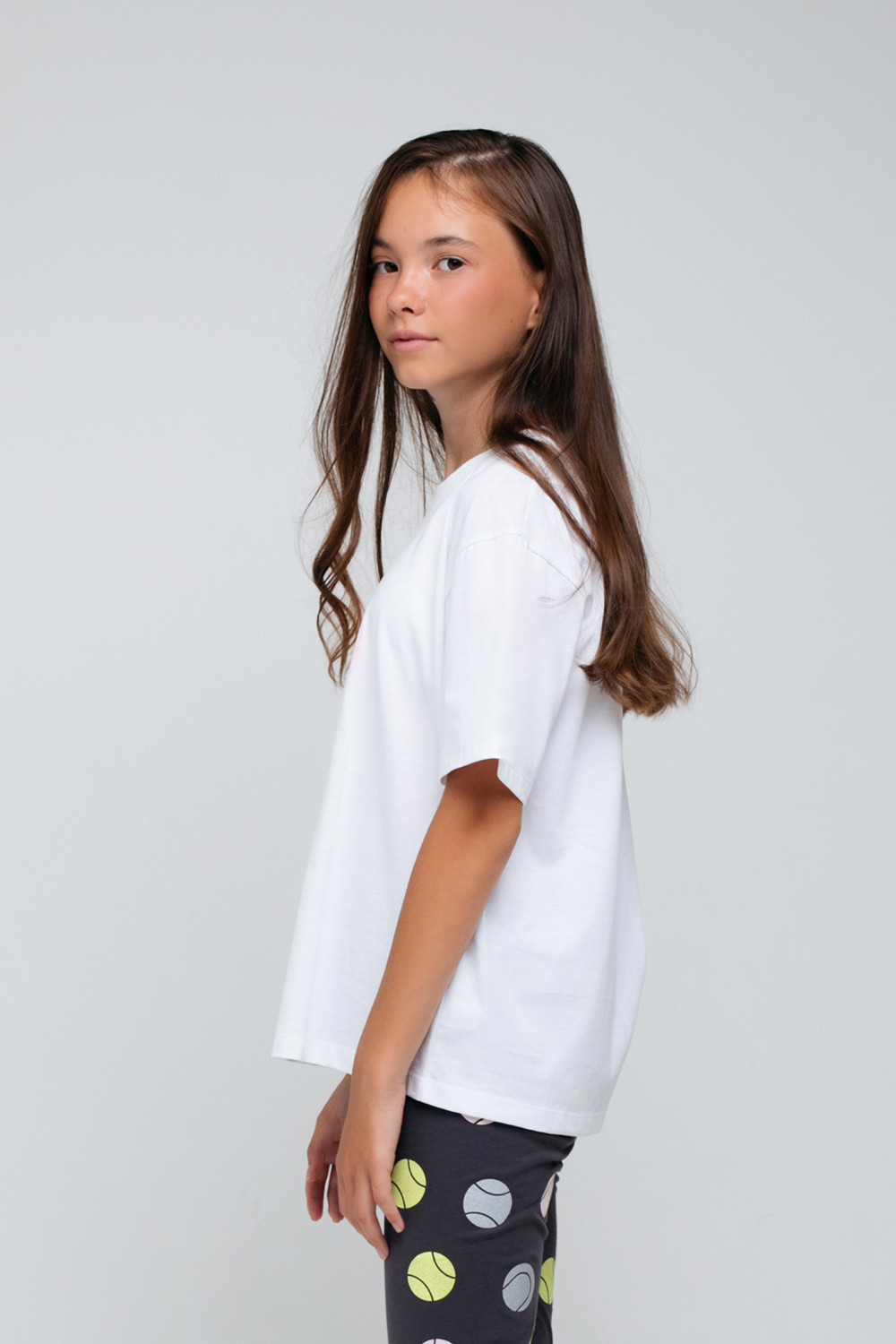 картинка Футболка для девочки КБ 301834 белый к75 от магазина детских товаров ALiSa