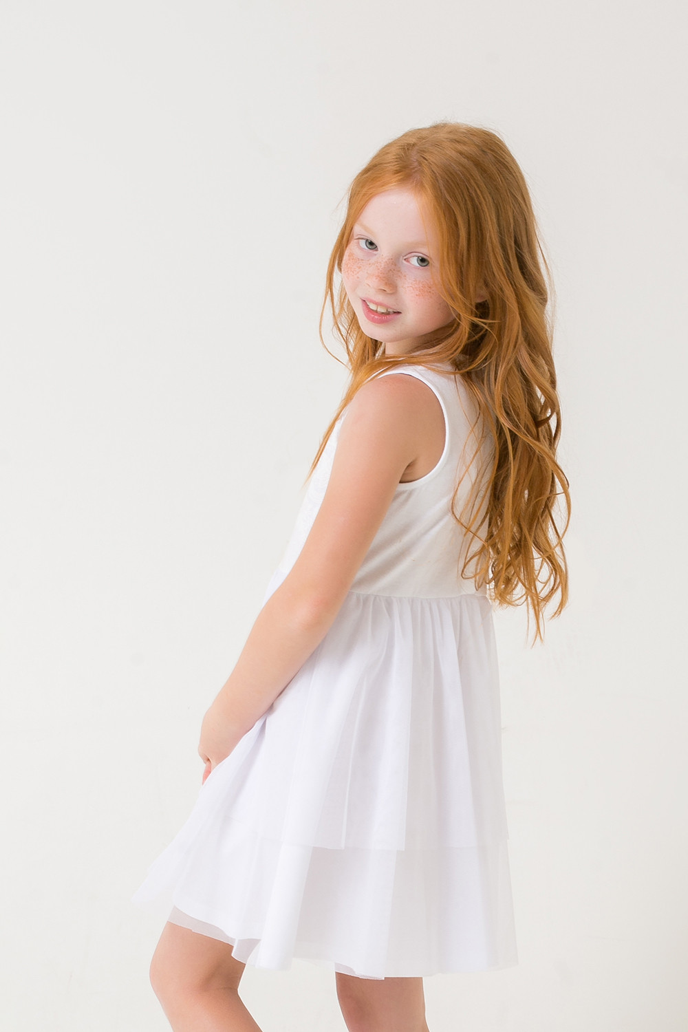 картинка Платье для девочки Crockid К 5663 белый от магазина детских товаров ALiSa
