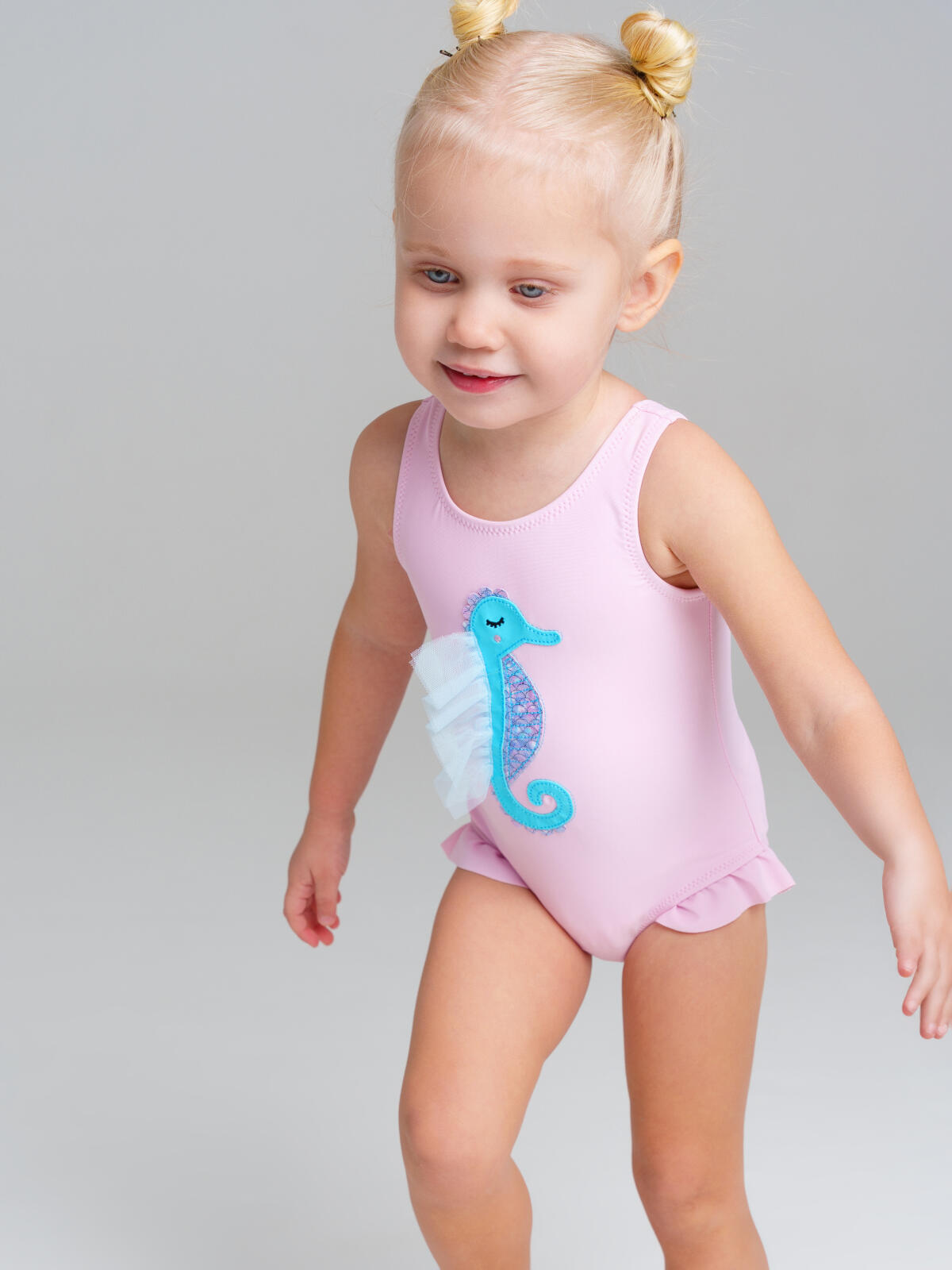 картинка Купальник для девочки PL 12523024 Светло-розовый от магазина детских товаров ALiSa