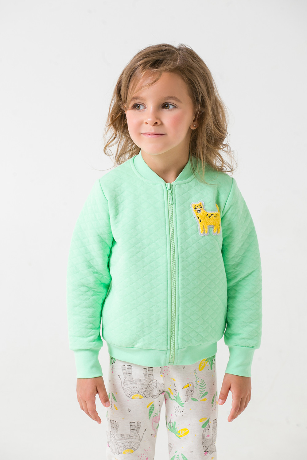 картинка Куртка для девочки Crockid КР 301289 нео минт, веточки к289 от магазина детских товаров ALiSa