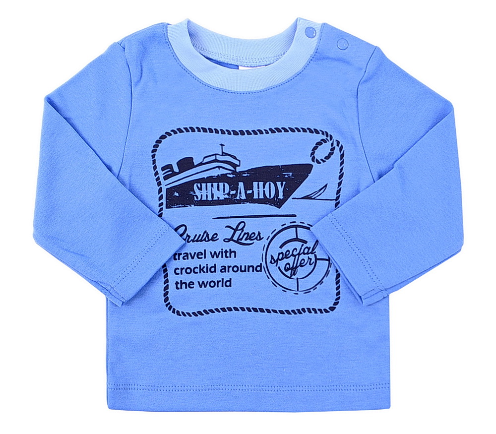 картинка Джемпер для мальчика Crockid К 3514 голубой сапфир1 от магазина детских товаров ALiSa