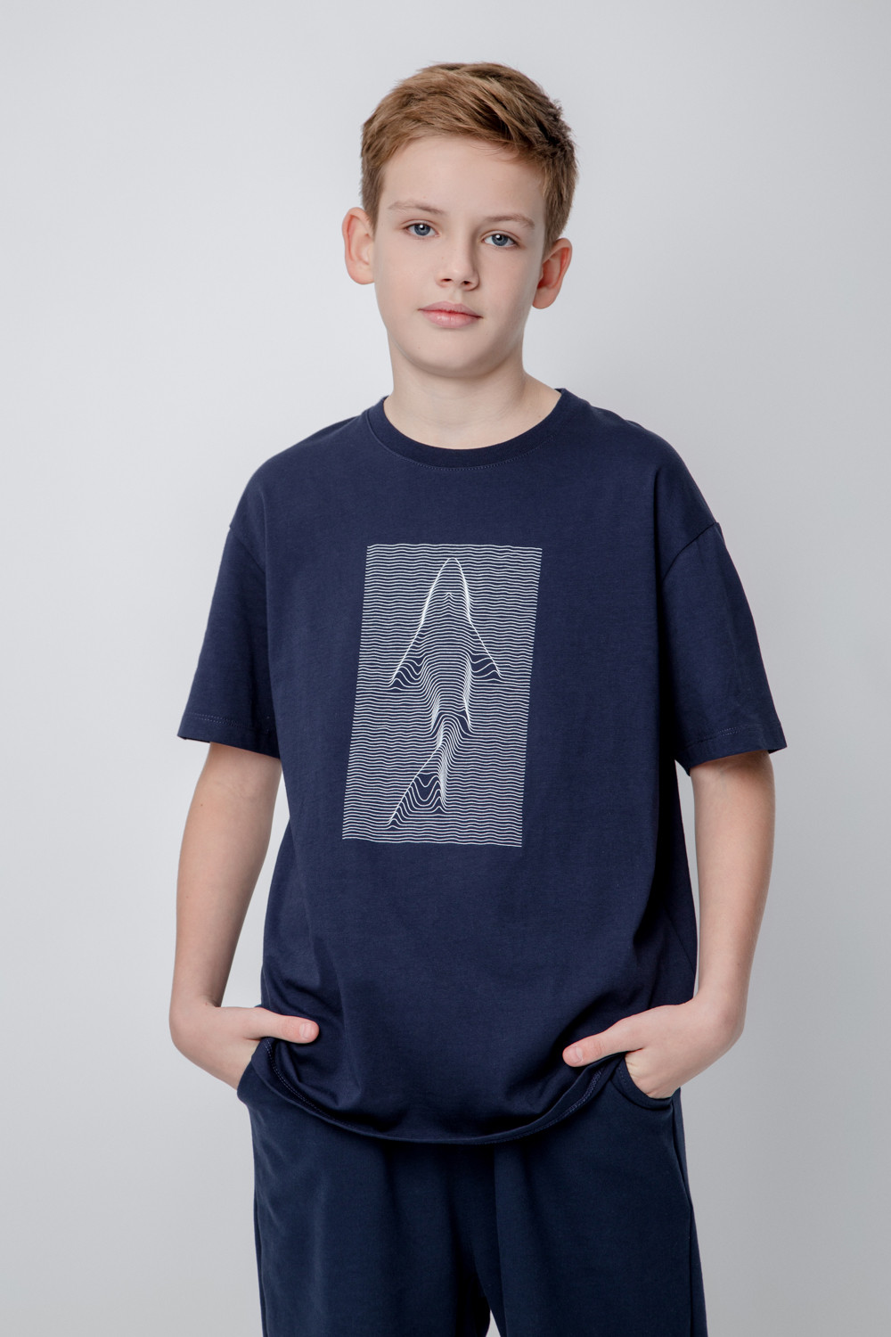 картинка Футболка для мальчика Crockid КБ 302082 индиго от магазина детских товаров ALiSa