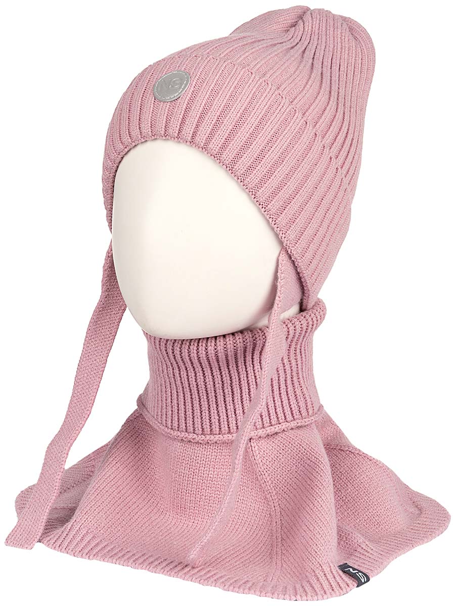 картинка Комплект шапка манишка для девочки NIKASTYLE 12з16024 Пудра от магазина детских товаров ALiSa