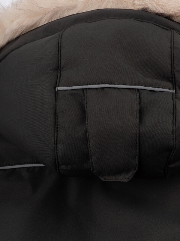 картинка Комбинезон зимний для девочки NIKASTYLE 8з6624 з24 Черный шоколад от магазина детских товаров ALiSa