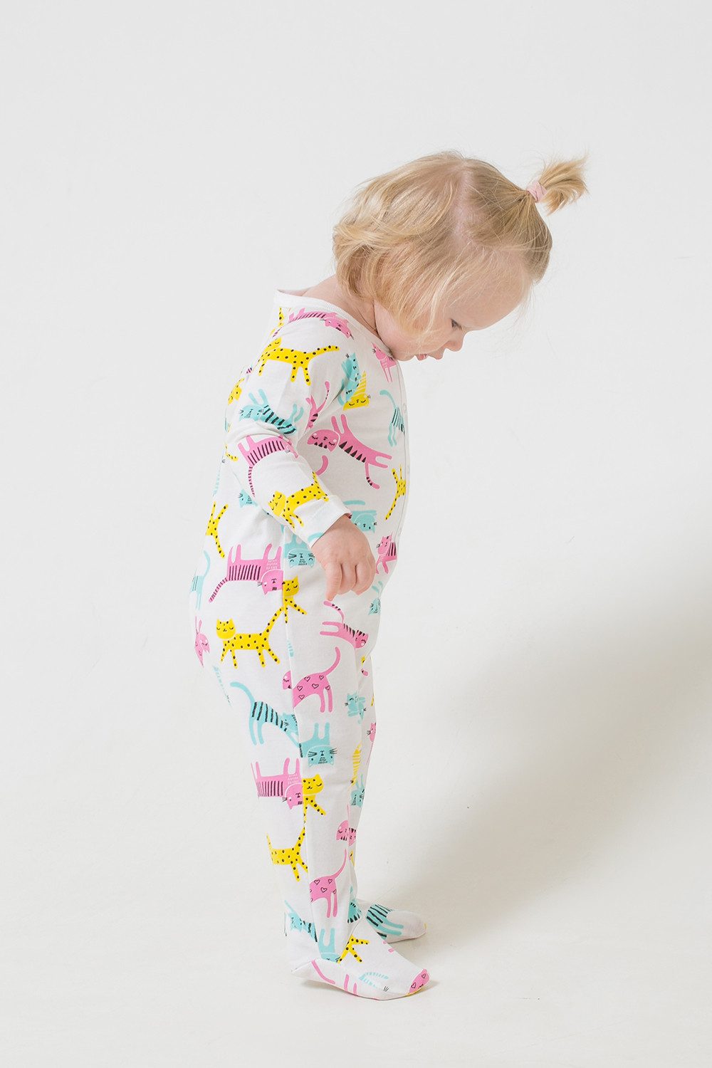 картинка Комбинезон для девочки Crockid К 6379 цветные котята на сахаре от магазина детских товаров ALiSa