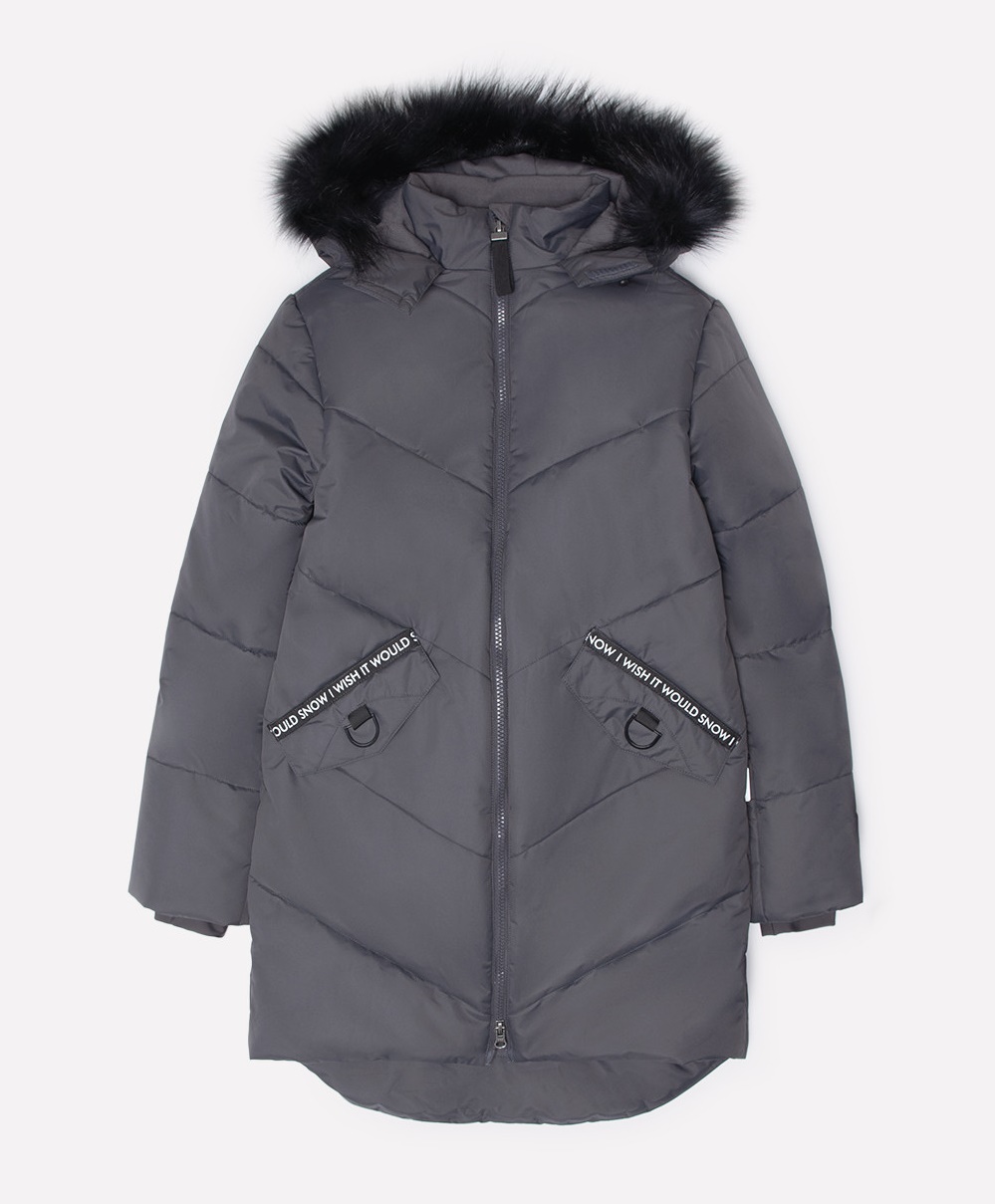 картинка Пальто зимнее для девочки Crockid ВК 38047/1 ГР от магазина детских товаров ALiSa